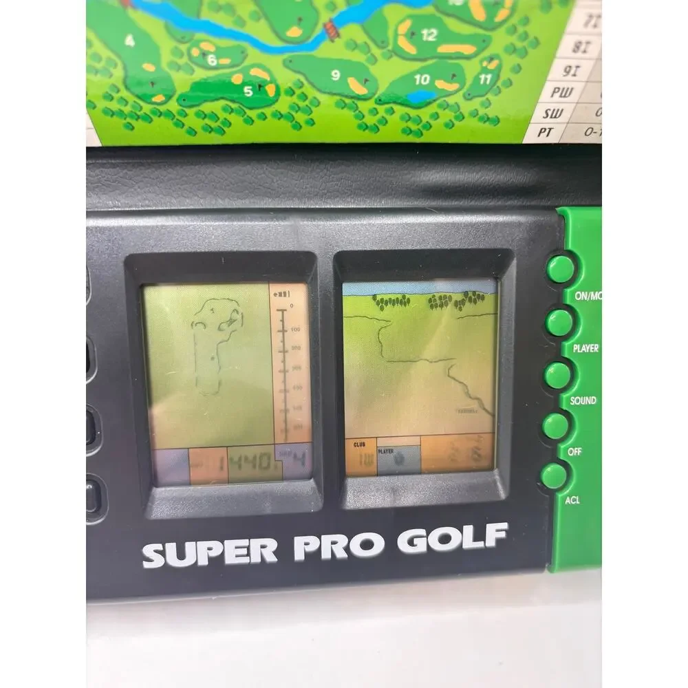 Electronic Super Pro Golf Micro Games of America LCD Video Game 1993 Works VTG